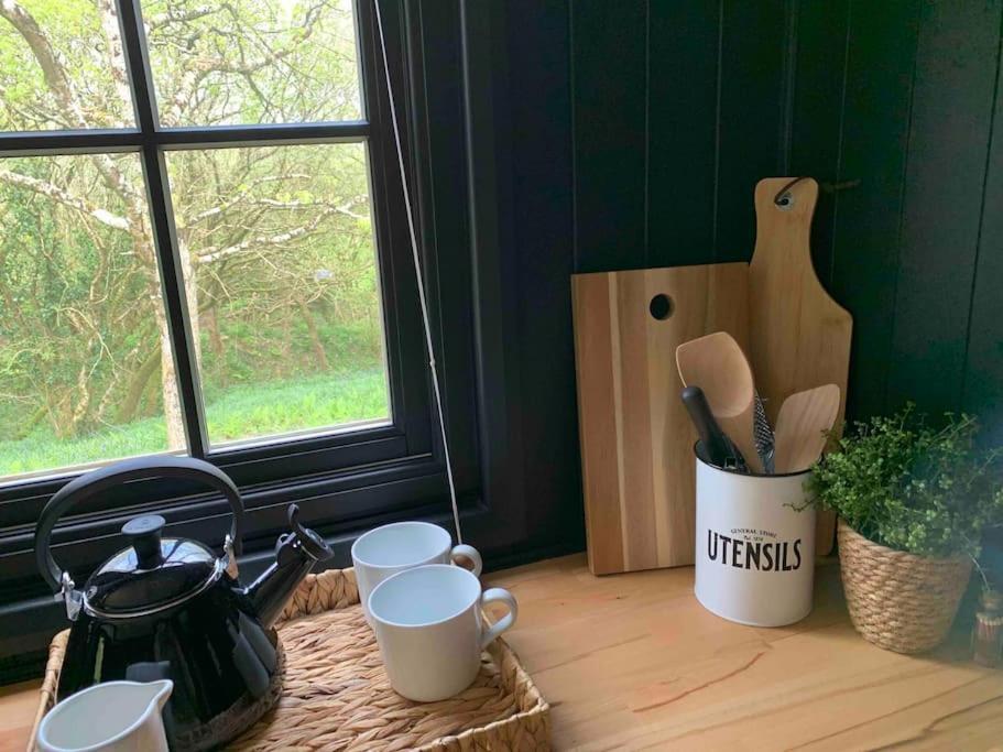 Cornwall Woodland Shepherd'S Hut - Dennis Hut Bodmin Extérieur photo