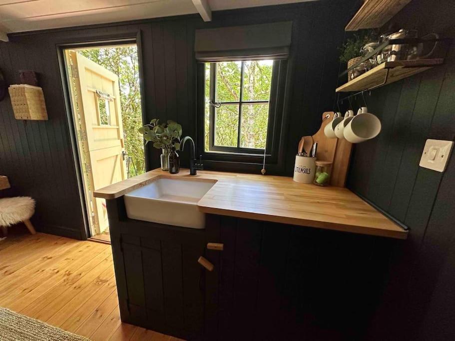 Cornwall Woodland Shepherd'S Hut - Dennis Hut Bodmin Extérieur photo